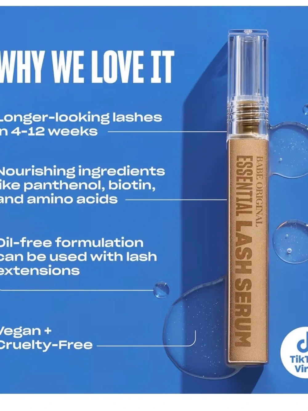 Babe Original Essential Lash Serum — Gold Conditioning Formula